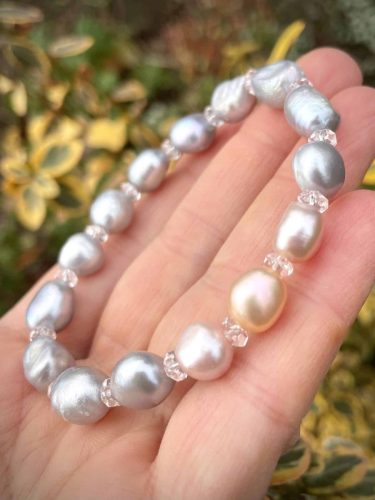 Édesvizi tenyésztett gyöngy-hegyikristály